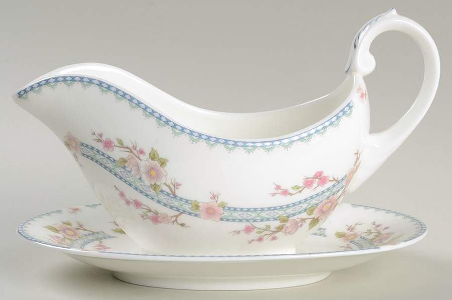 April Gravy Boat & Underplate by Coalport-1