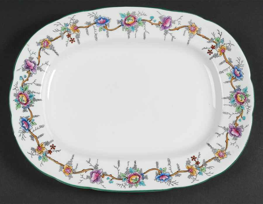 Arcadia 12" Oval Serving Platter by Coalport-1