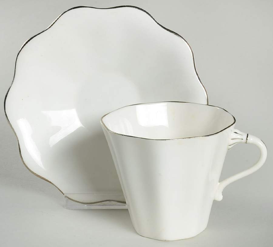 Athena Flat Cup & Saucer Set by Coalport-1