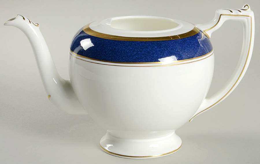 Athlone Blue Teapot No Lid by Coalport-1