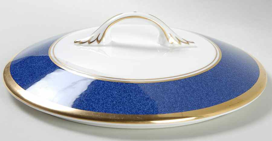 Athlone Blue Lid for Round Vegetable by Coalport-1
