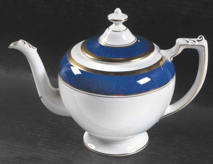 Athlone Blue Teapot & Lid by Coalport-1