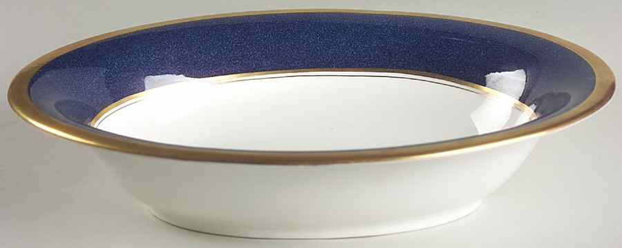 Athlone Blue 9" Oval Vegetable Bowl by Coalport-1