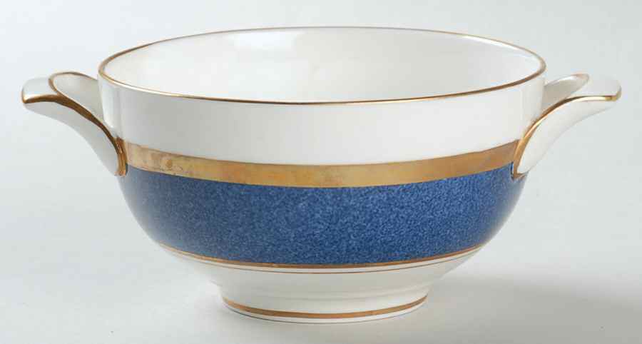 Athlone Blue Flat Cream Soup Bowl by Coalport-1