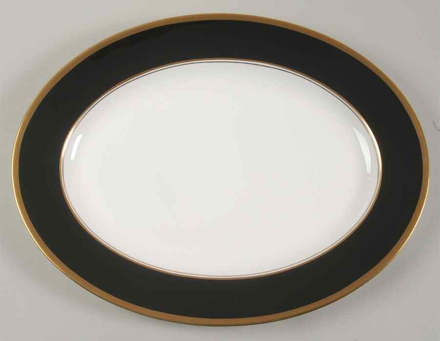 Athlone Brown 15" Oval Serving Platter by Coalport-1
