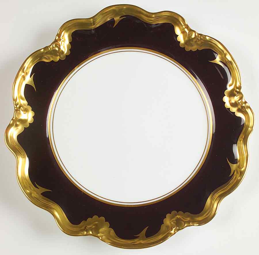 Athlone Brown Sheffield Dessert Plate by Coalport-1