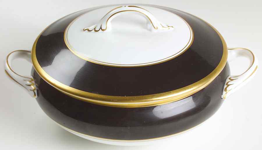 Athlone Brown Round Covered Vegetable by Coalport-1