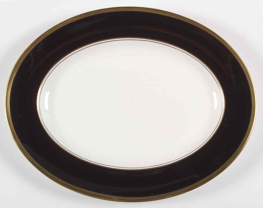 Athlone Brown 14" Oval Serving Platter by Coalport-1