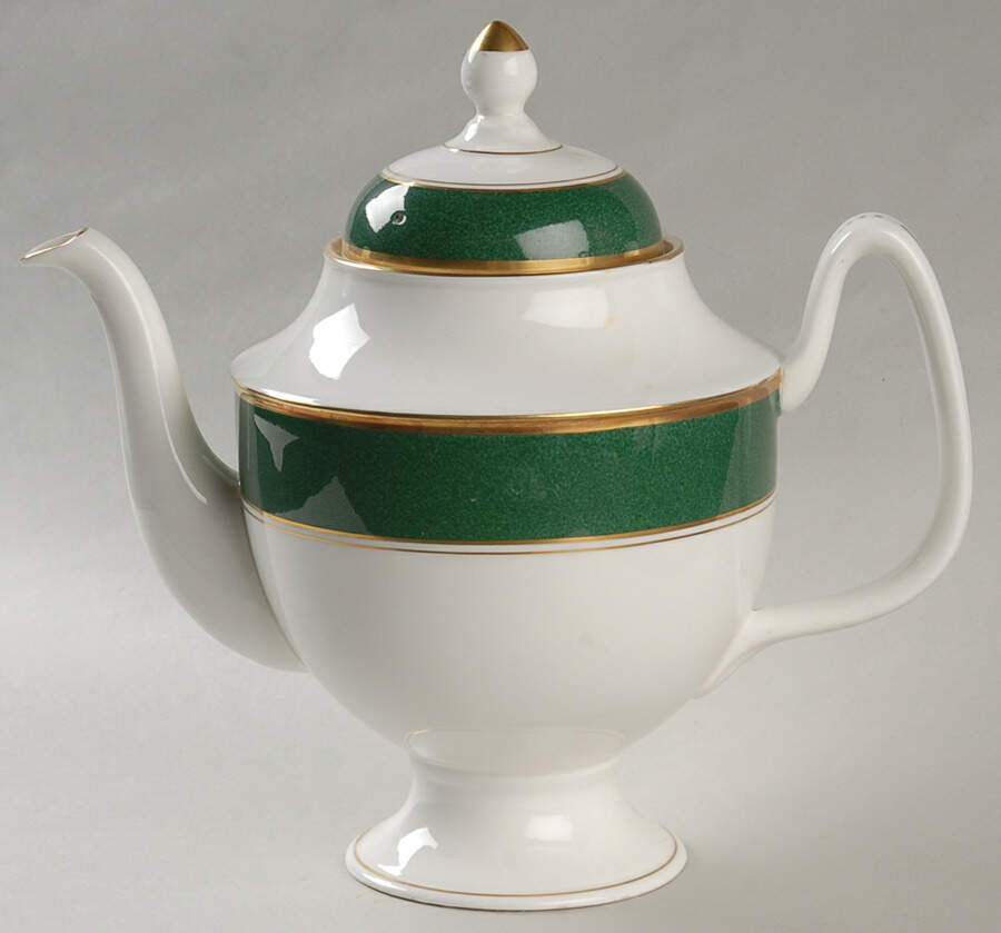 Athlone Green Teapot & Lid by Coalport-1