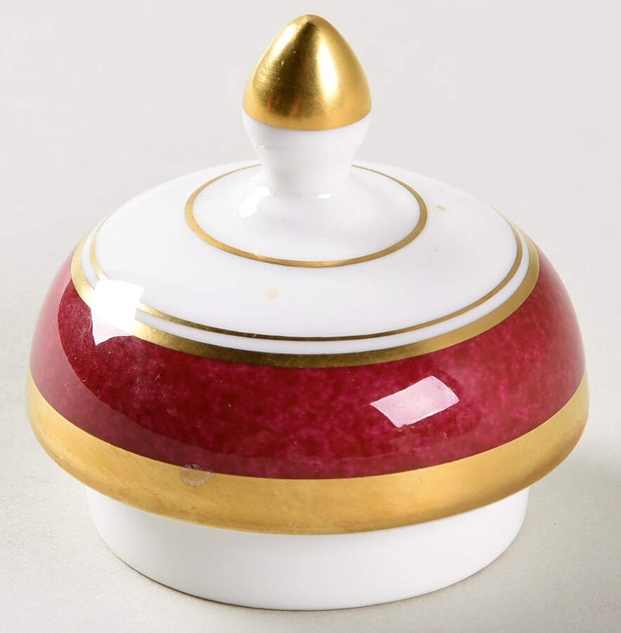 Athlone Marone (Ruby) Lid for Sugar Bowl by Coalport-1