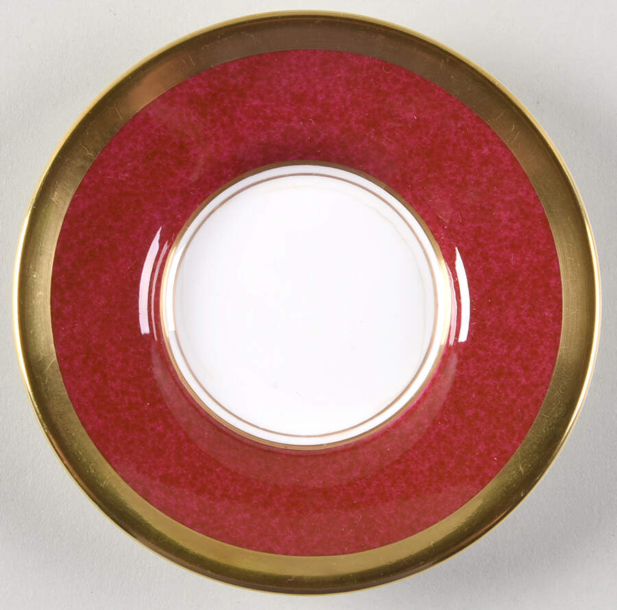 Athlone Marone (Ruby) Saucer for Demitasse Cup by Coalport-1