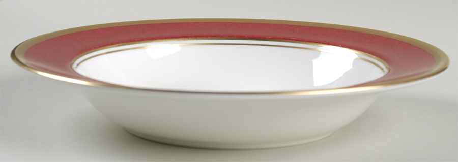 Athlone Marone (Ruby) Rim Soup Bowl by Coalport-1