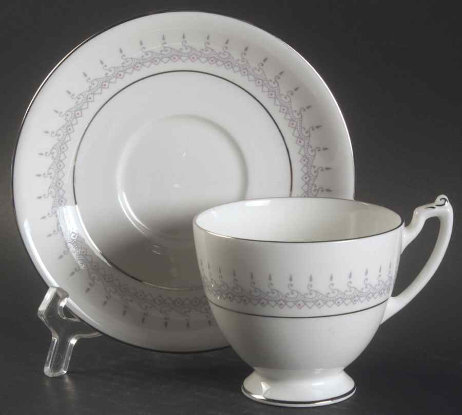 Avon Footed Cup & Saucer Set by Coalport-1