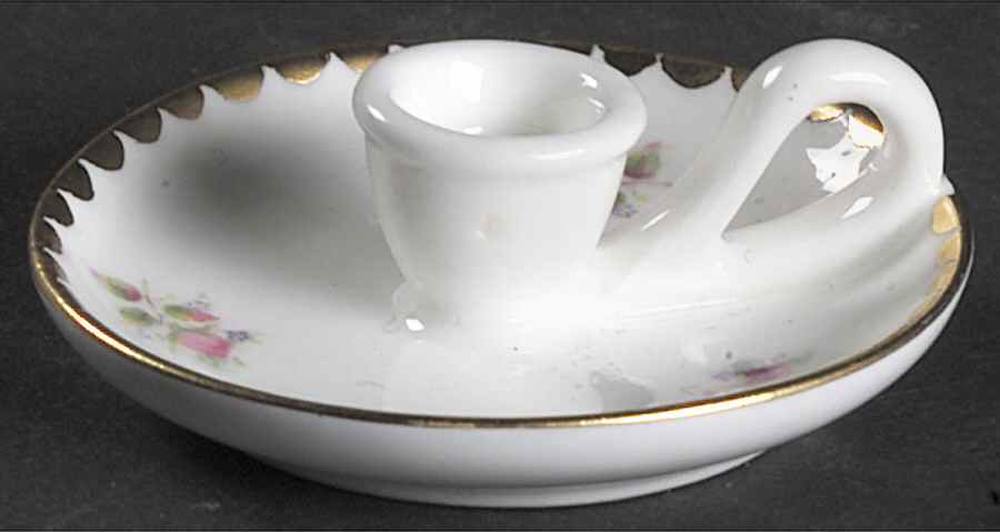 Birbeck Rose Miniature Candleholder by Coalport-1