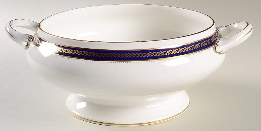 Blue Wheat Tureen No Lid by Coalport-1