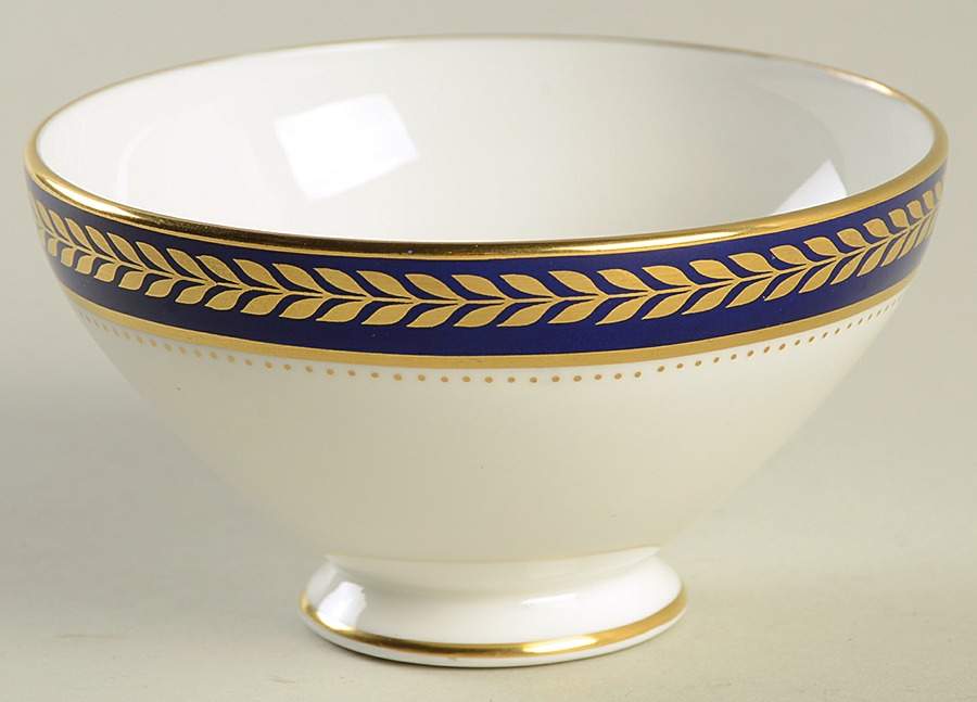 Blue Wheat Mini Open Sugar Bowl by Coalport-1