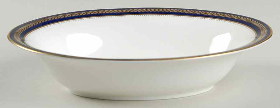 Blue Wheat 9" Oval Vegetable Bowl by Coalport-1