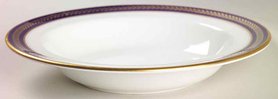 Blue Wheat Rim Soup Bowl by Coalport-1