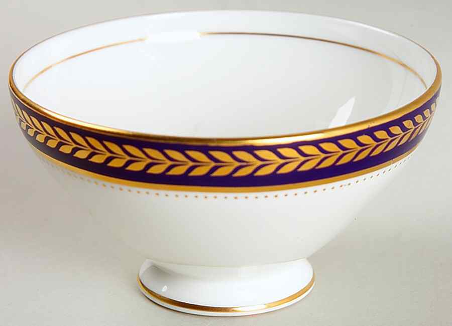 Blue Wheat Open Sugar Bowl by Coalport-1