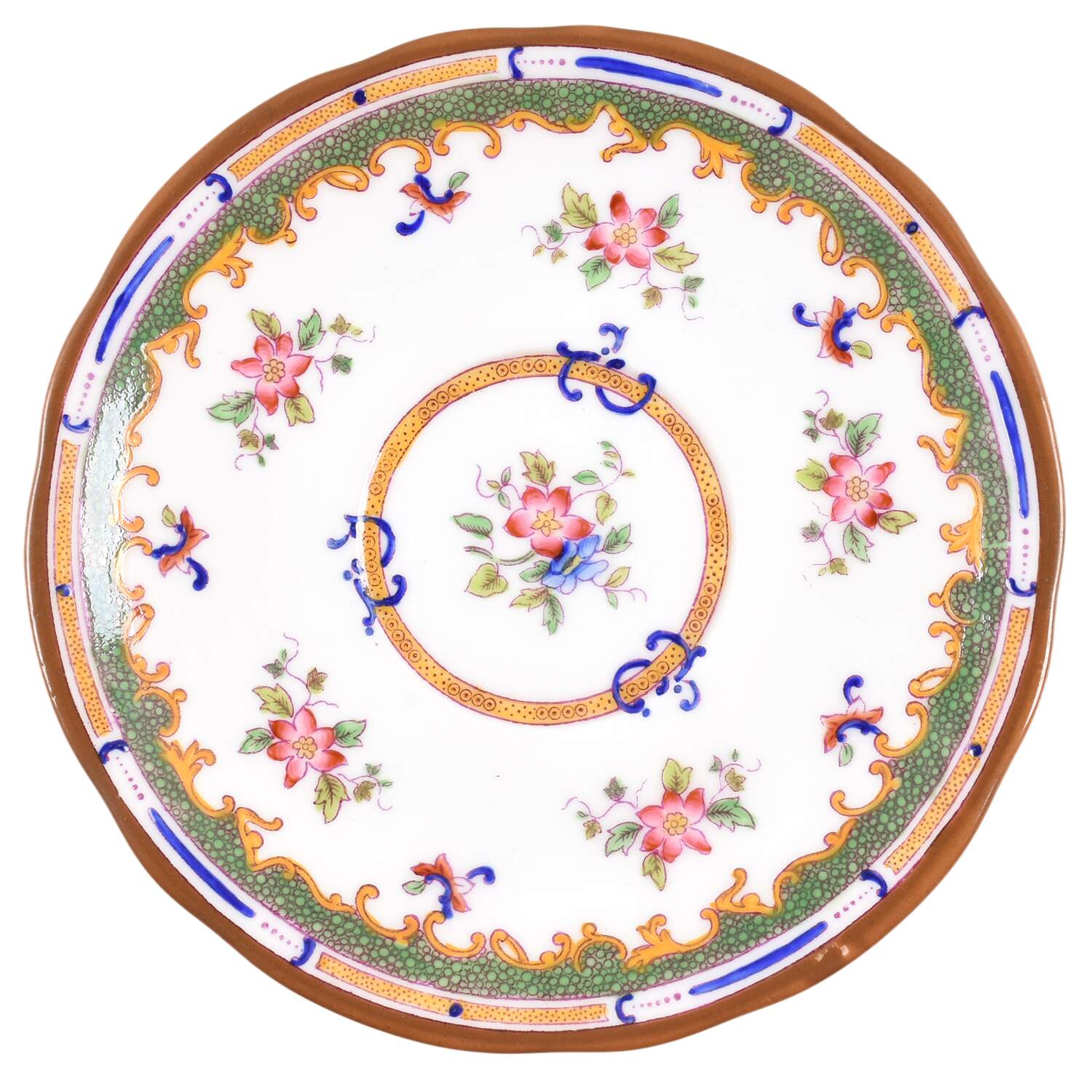 Broadway Green (Smooth) Saucer for Bouillon Cup by Coalport-1