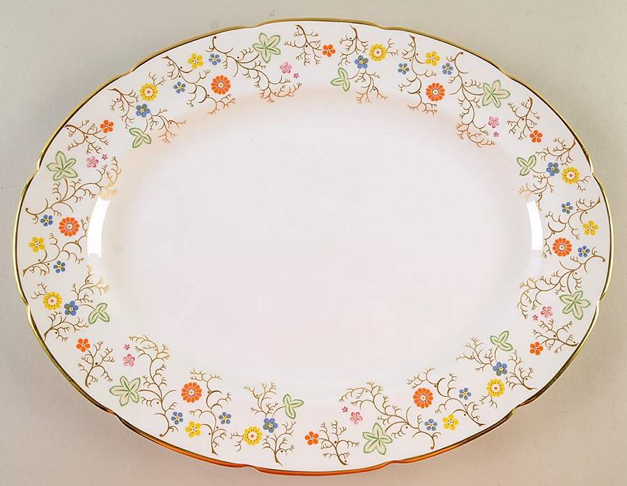 Brookdale  15" Oval Serving Platter by Coalport-1
