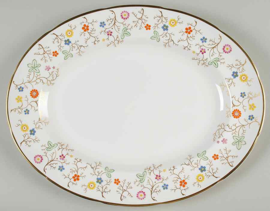 Brookdale  13" Oval Serving Platter by Coalport-1