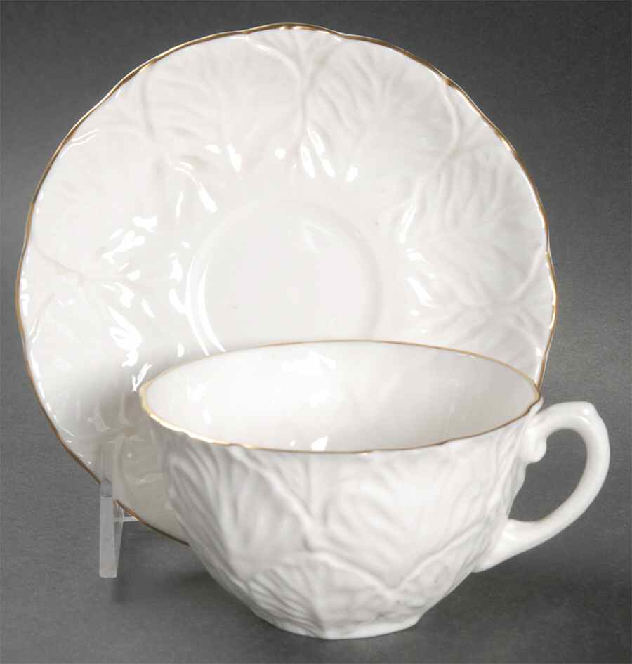 Brookside Flat Cup & Saucer Set by Coalport-1
