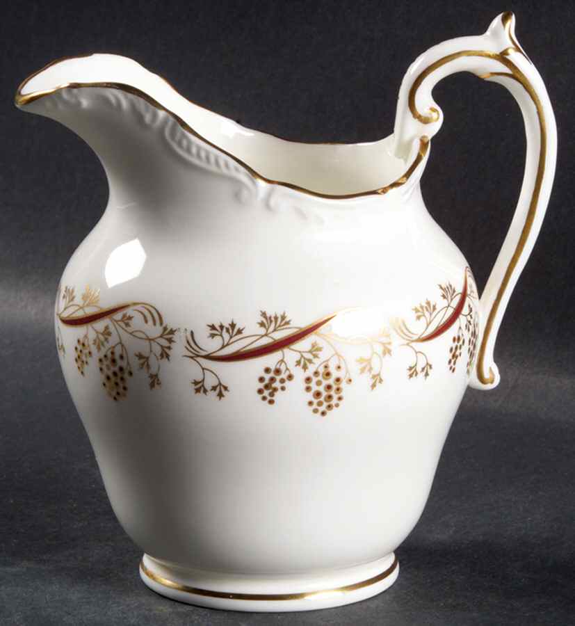 Burgundy Creamer by Coalport-1