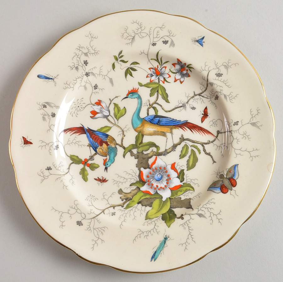 Cairo Multicolor On Ivory (Gold Trim) Salad Plate by Coalport-1