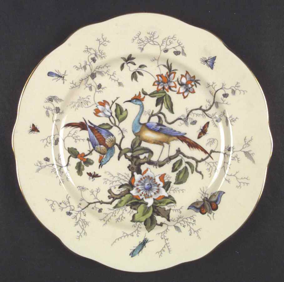 Cairo Multicolor On Ivory (Gold Trim) Dinner Plate by Coalport-1