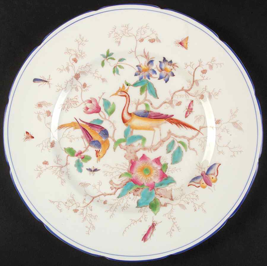 Cairo Multicolor On Ivory (Blue Trim) Dinner Plate by Coalport-1