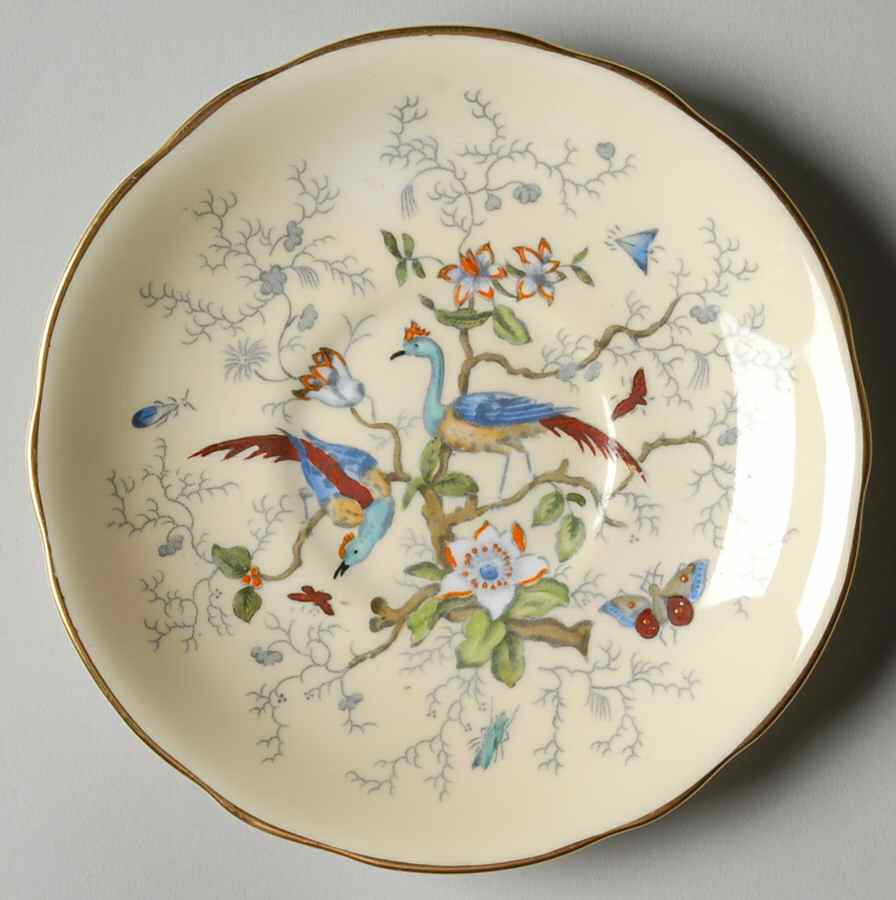 Cairo Multicolor On White (Not Raised) Saucer by Coalport-1