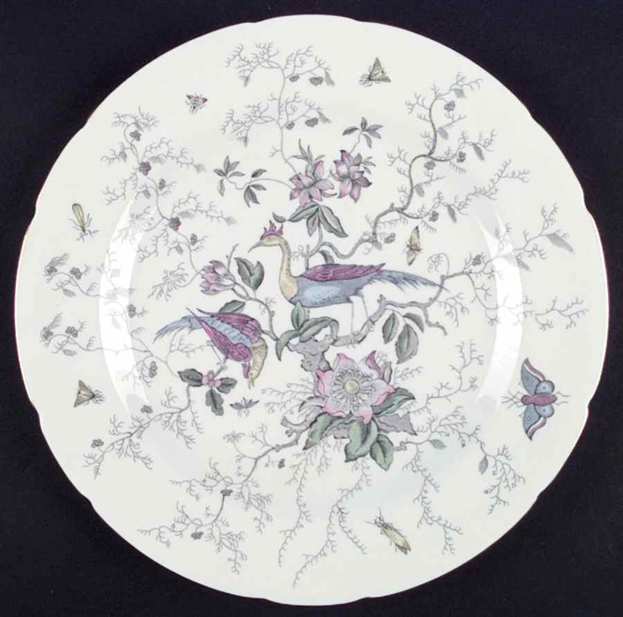 Cairo Multicolor On White (Not Raised) 12" Chop Plate (Round Platter) by Coalport-1