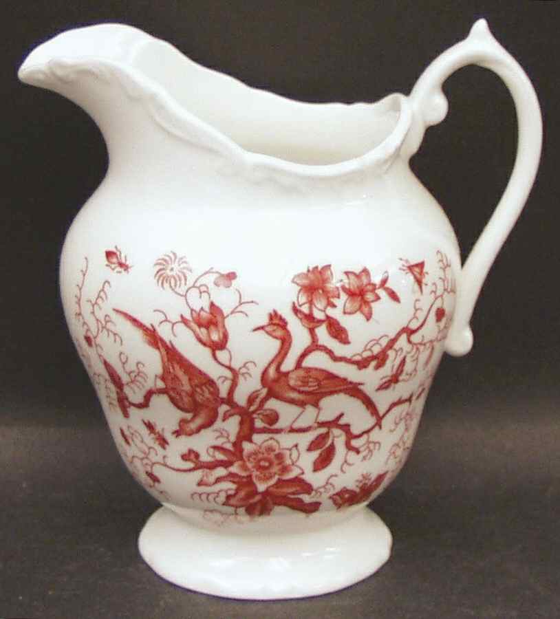 Cairo Rust On White (Raised Edge, No Trim) Creamer by Coalport-1