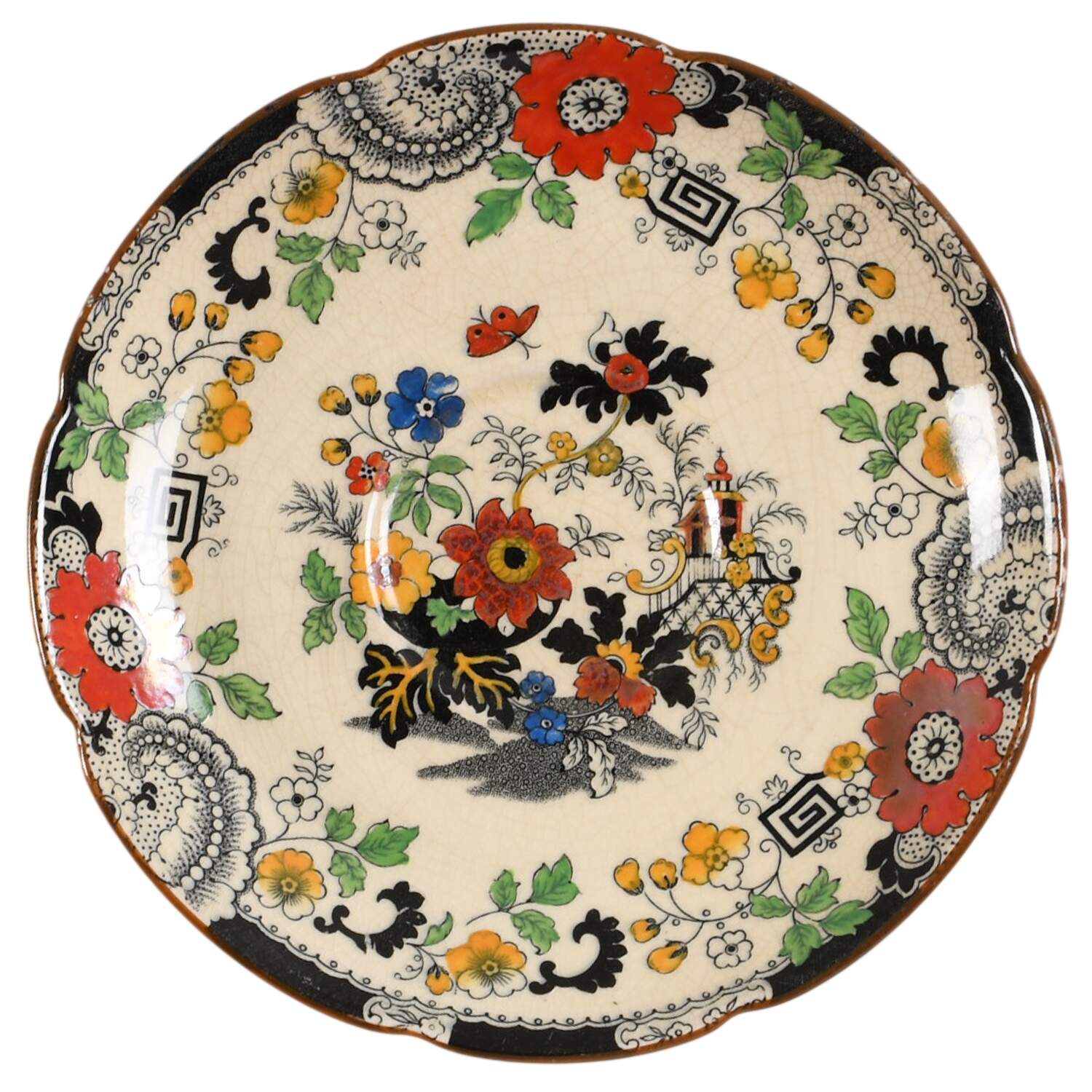 Canton (Cream) Saucer by Coalport-1
