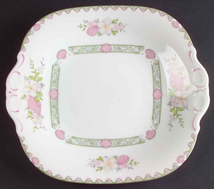 Canterbury Square Handled Cake Plate by Coalport-1