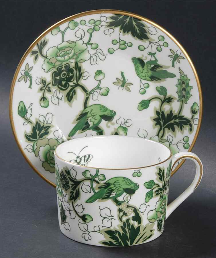 Cathay Flat Cup & Saucer Set by Coalport-1