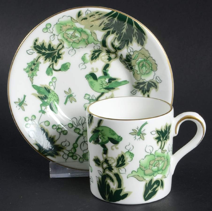 Cathay Flat Demitasse Cup & Saucer Set by Coalport-1