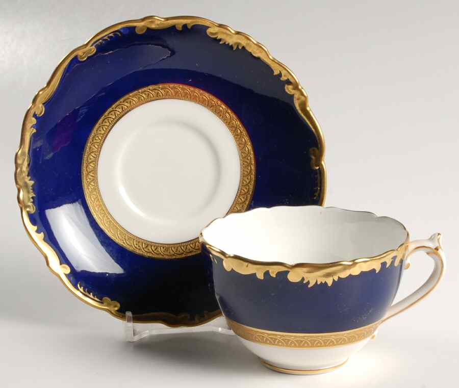 Cellini Footed Cup & Saucer Set by Coalport-1