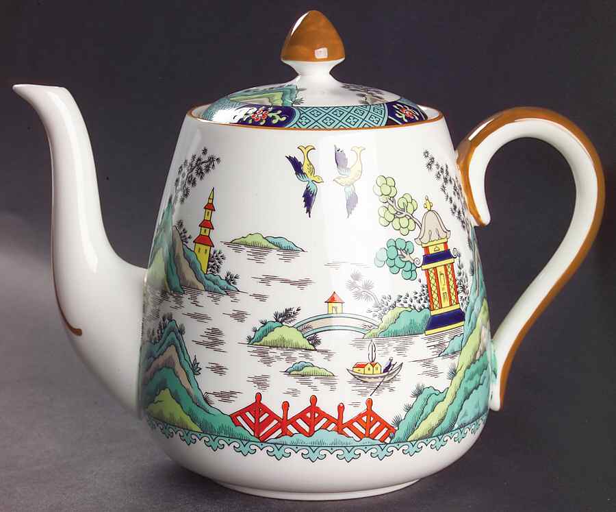 Chinese Willow Teapot & Lid by Coalport-1