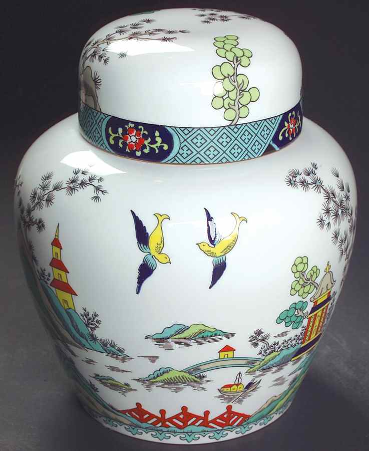 Chinese Willow Large Ginger Jar & Lid by Coalport-1