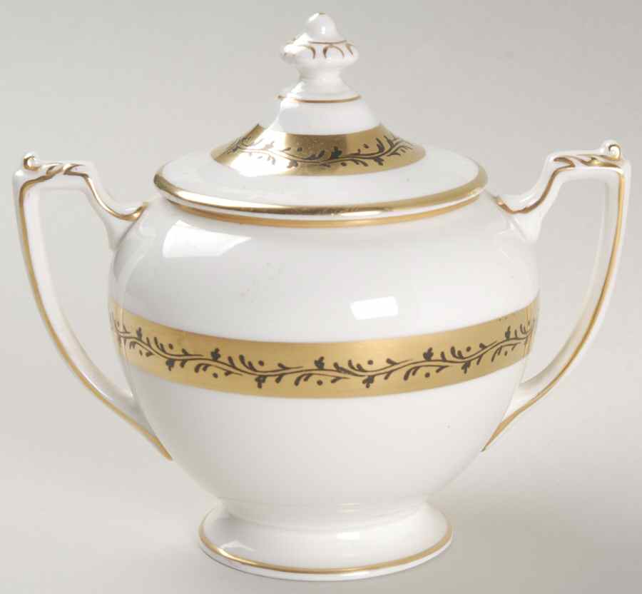 Citation Sugar Bowl & Lid by Coalport-1