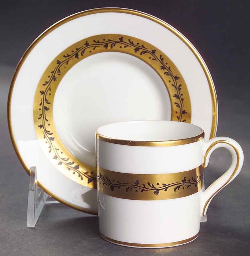 Citation Flat Demitasse Cup & Saucer Set by Coalport-1