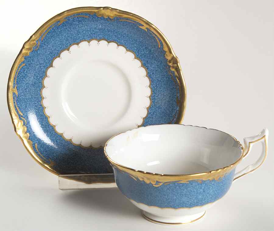 Connaught Footed Cup & Saucer Set by Coalport-1