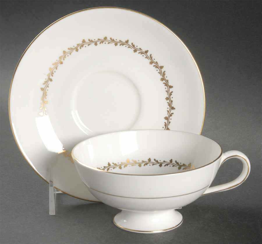Coronet Footed Cup & Saucer Set by Coalport-1