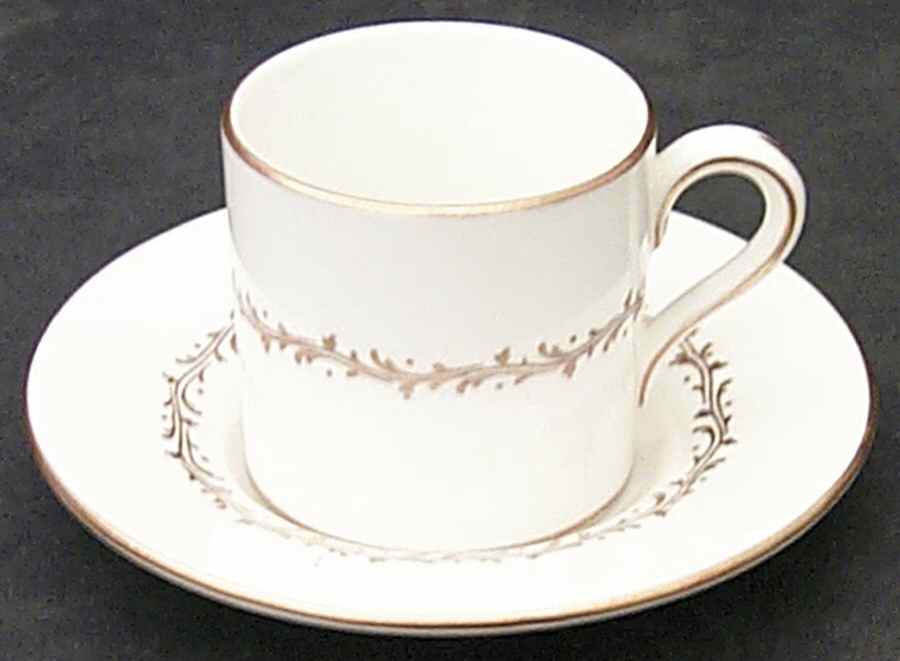Coronet Flat Demitasse Cup & Saucer Set by Coalport-1