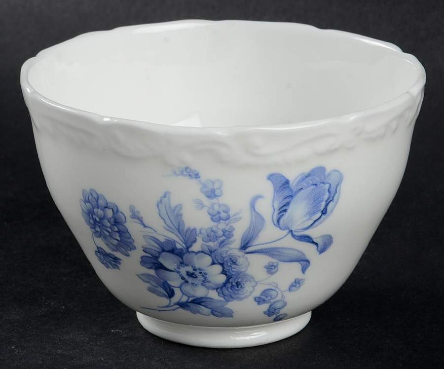 Divinity Blue Open Sugar Bowl by Coalport-1