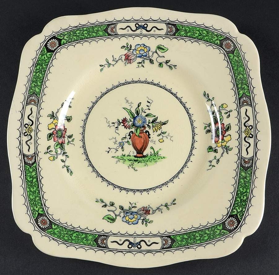 E104 Square Luncheon Plate by Coalport-1
