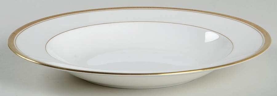 Elite Gold Large Rim Soup Bowl by Coalport-1