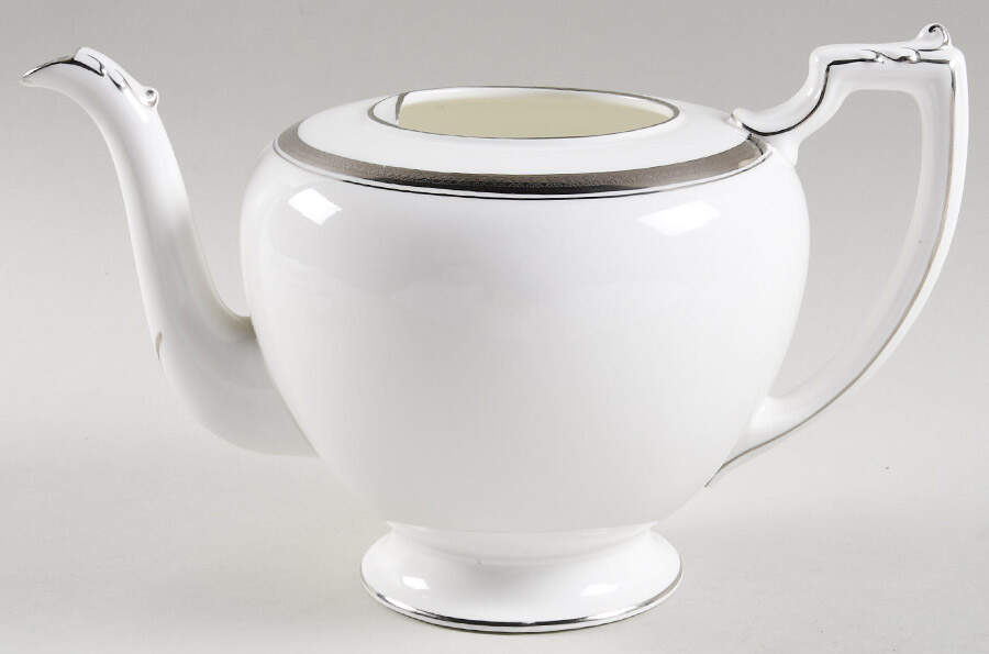 Elite Platinum Teapot No Lid by Coalport-1